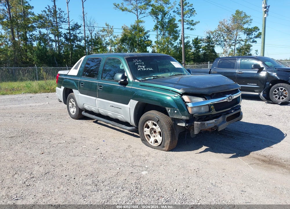 2002 CHEVROLET AVALANCHE 1500 VIN: 3GNEC13TX2G292352