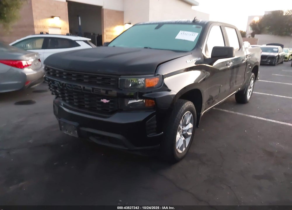 2021 CHEVROLET SILVERADO 1500 2WD SHORT BED CUSTOM VIN: 1GCPWBEK1MZ391387