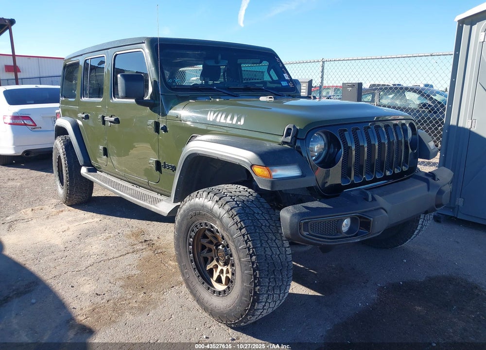 2021 JEEP WRANGLER UNLIMITED WILLYS 4X4 VIN: 1C4HJXDN4MW590446