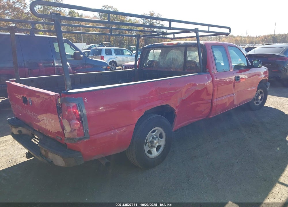 2004 CHEVROLET SILVERADO 1500 WORK TRUCK VIN: 1GCEC19T14E120043