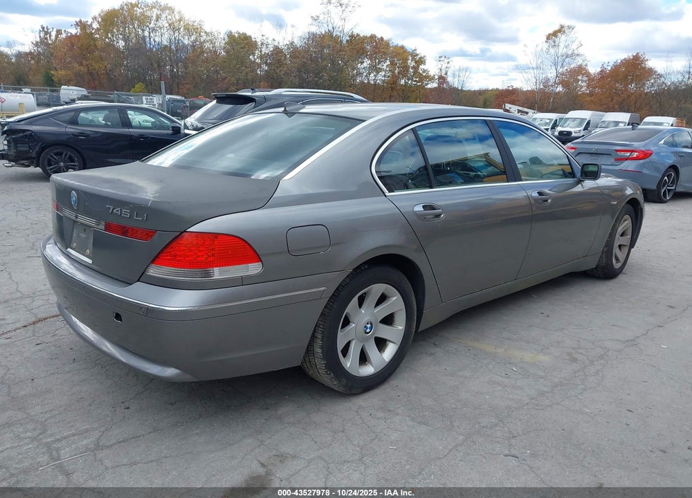2002 BMW 745LI VIN: WBAGN63412DR02392