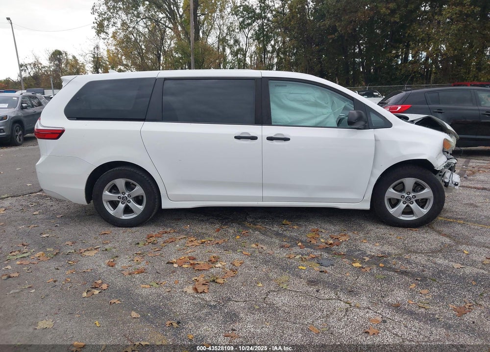 2019 TOYOTA SIENNA L 7 PASSENGER VIN: 5TDZZ3DCXKS016936