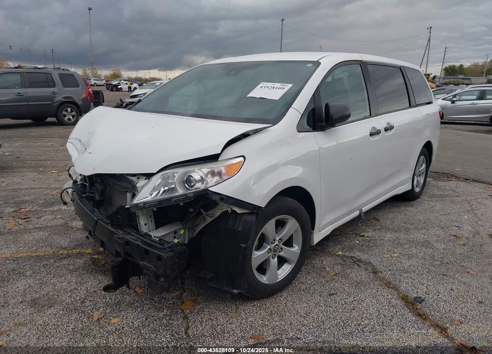 2019 TOYOTA SIENNA L 7 PASSENGER VIN: 5TDZZ3DCXKS016936