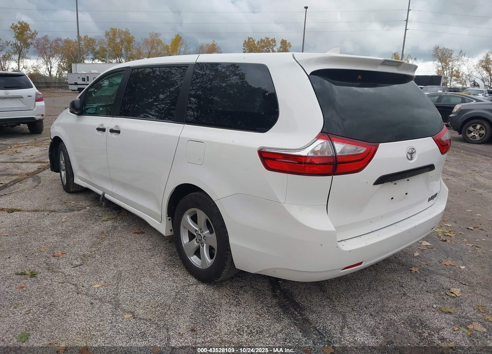 2019 TOYOTA SIENNA L 7 PASSENGER VIN: 5TDZZ3DCXKS016936