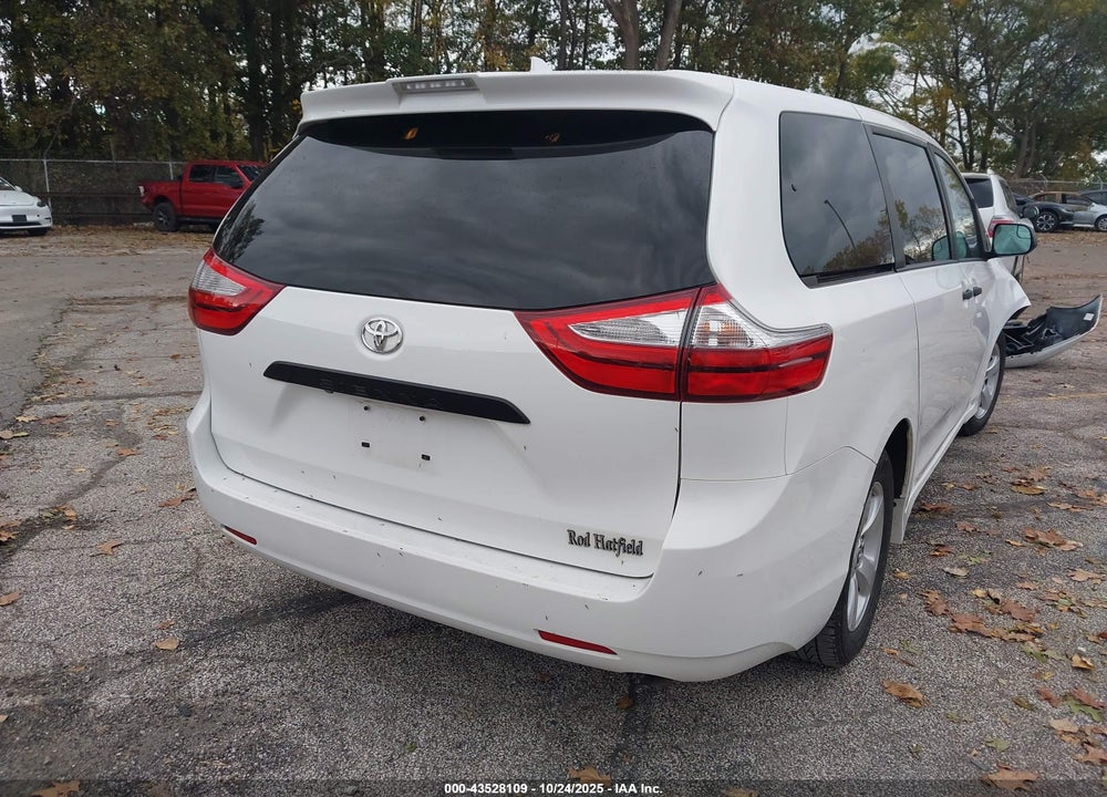 2019 TOYOTA SIENNA L 7 PASSENGER VIN: 5TDZZ3DCXKS016936