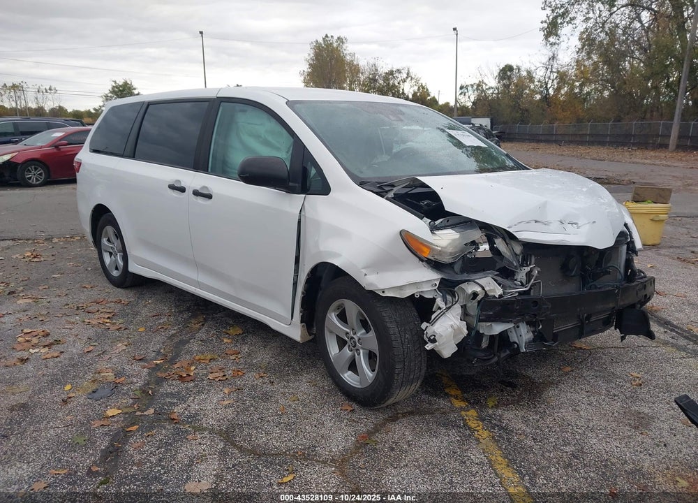 2019 TOYOTA SIENNA L 7 PASSENGER VIN: 5TDZZ3DCXKS016936