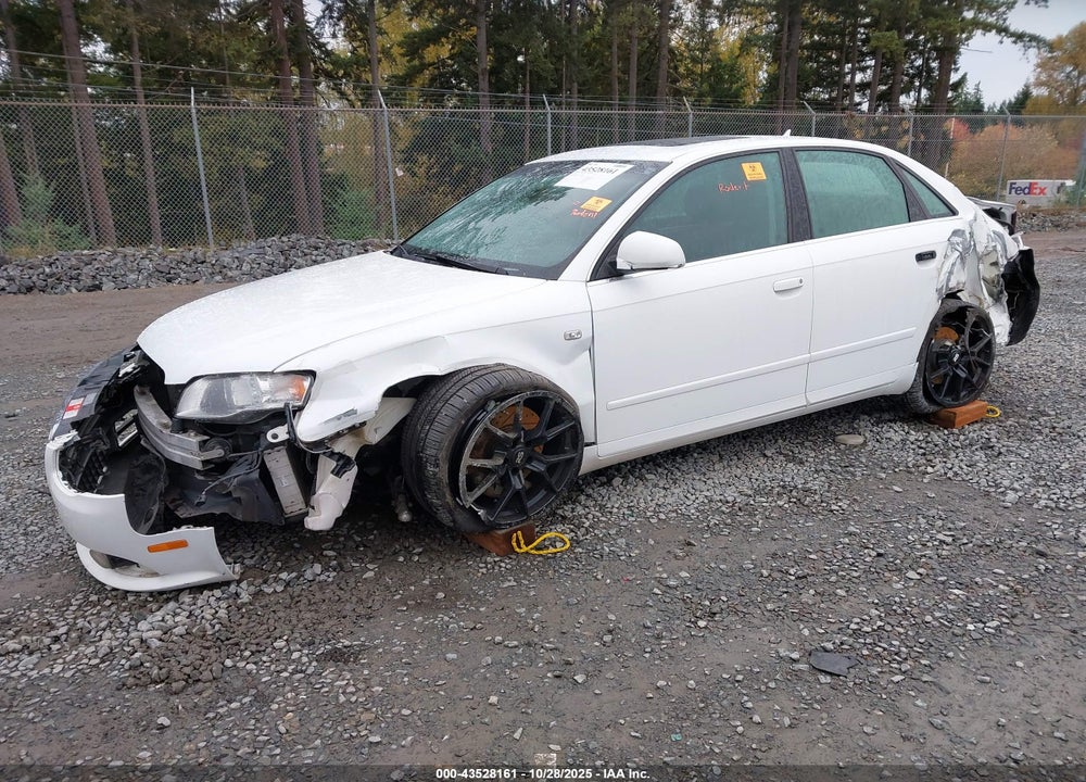 2008 AUDI A4 2.0T/2.0T SPECIAL EDITION VIN: WAUDF78EX8A028836