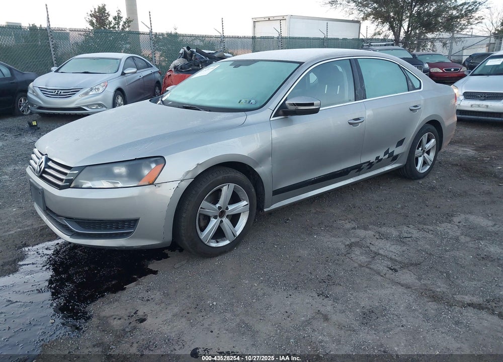 2012 VOLKSWAGEN PASSAT 2.5L SE VIN: 1VWBP7A30CC106034