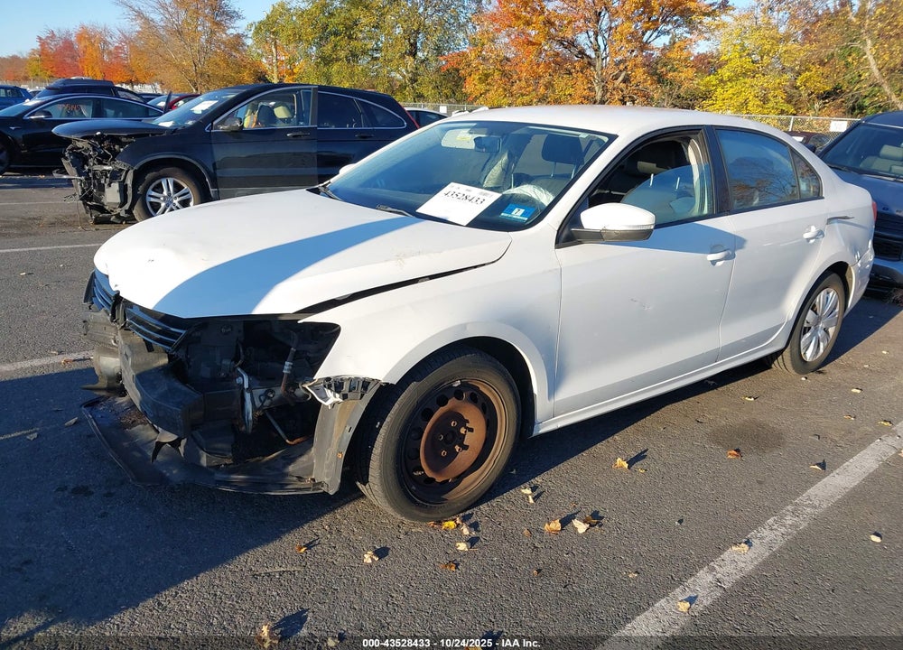 2012 VOLKSWAGEN JETTA 2.5L SE VIN: 3VWDP7AJ3CM107944