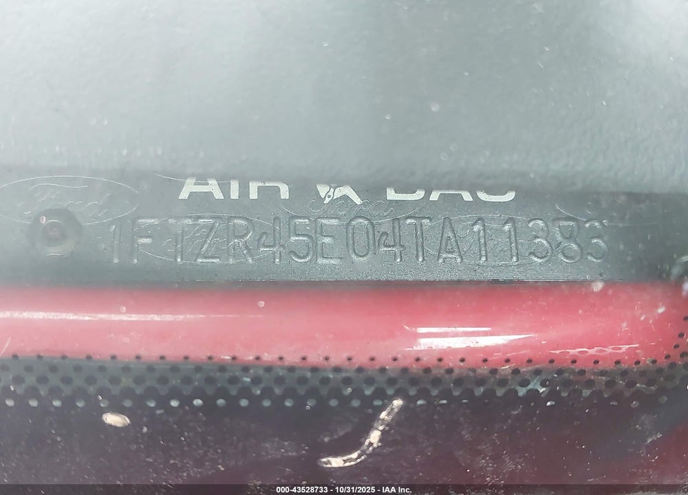 2004 FORD RANGER EDGE/TREMOR/XLT VIN: 1FTZR45E04TA11383