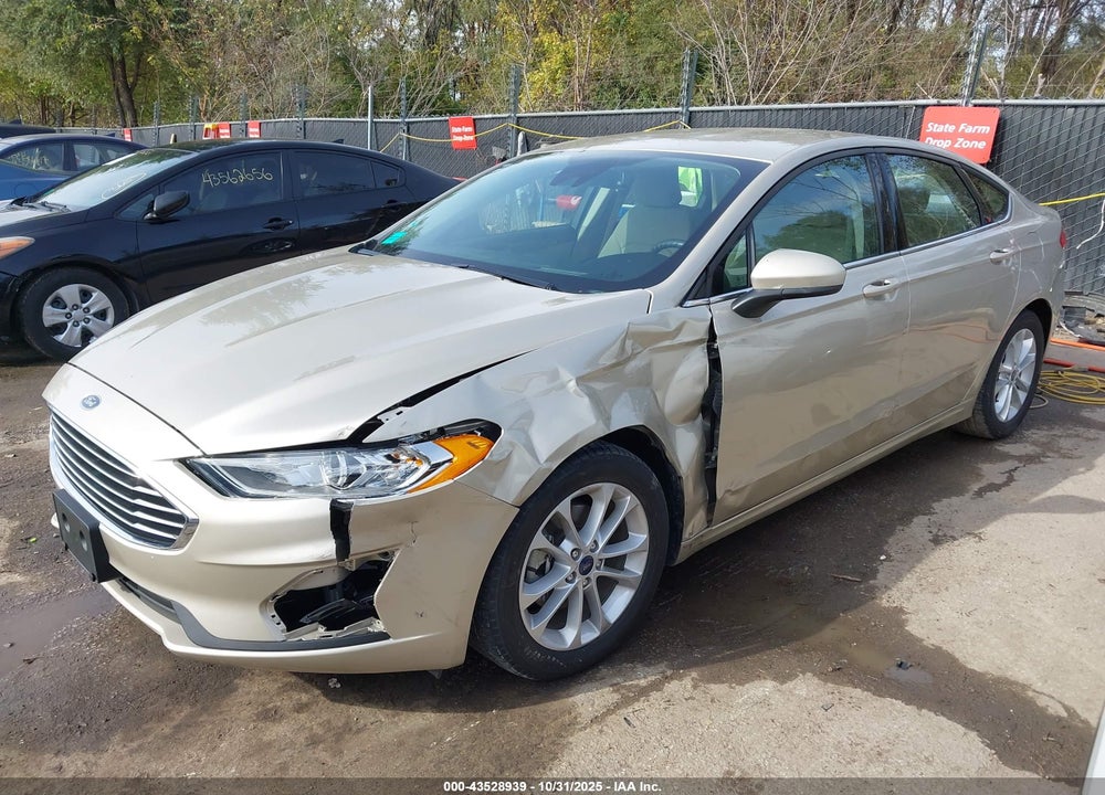 2019 FORD FUSION SE VIN: 3FA6P0HD9KR283455