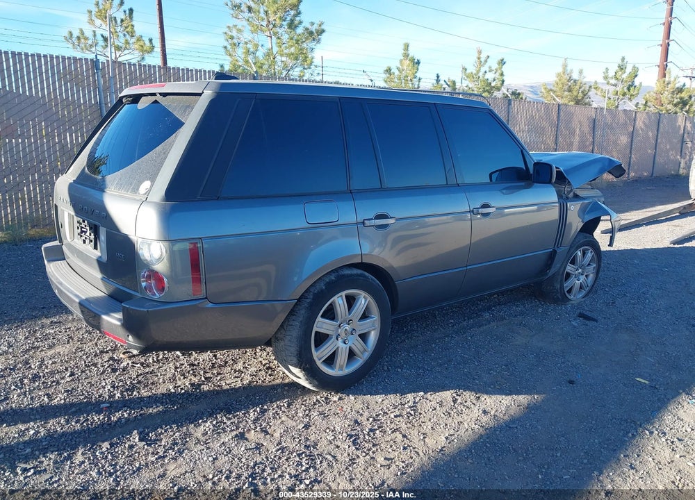 2007 LAND ROVER RANGE ROVER HSE VIN: SALME15487A244609