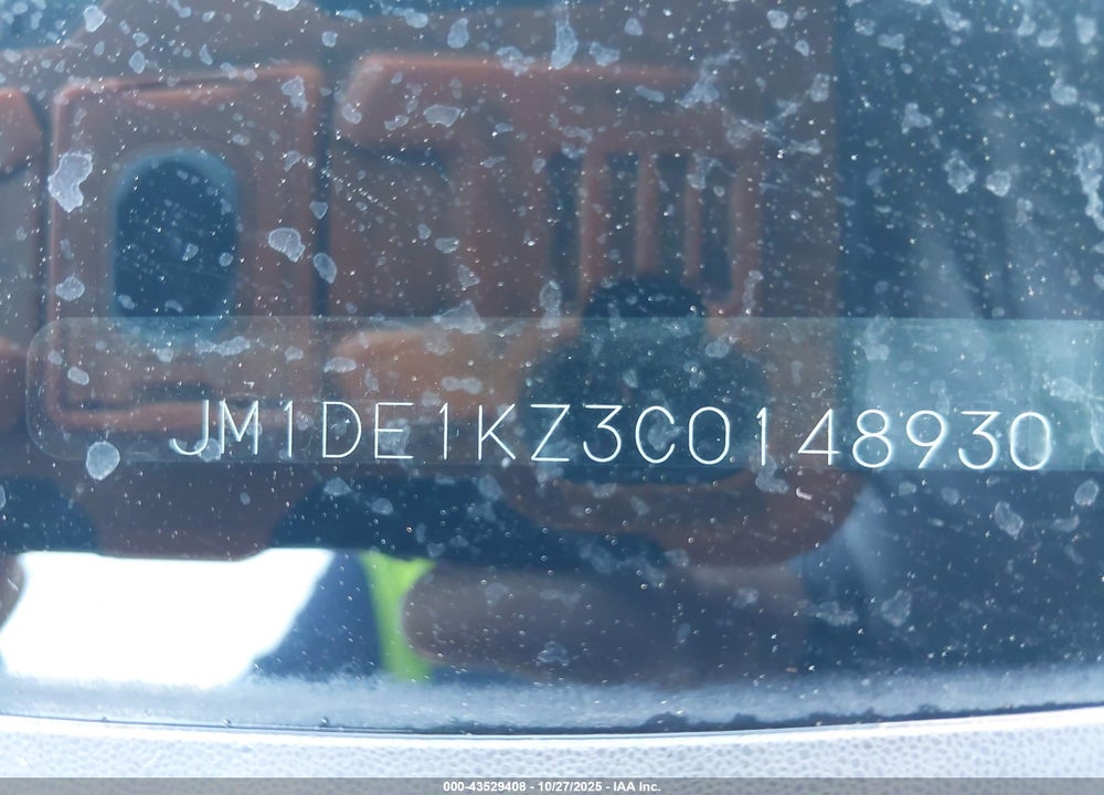 2012 MAZDA 2 VIN: JM1DE1KZ3C0148930