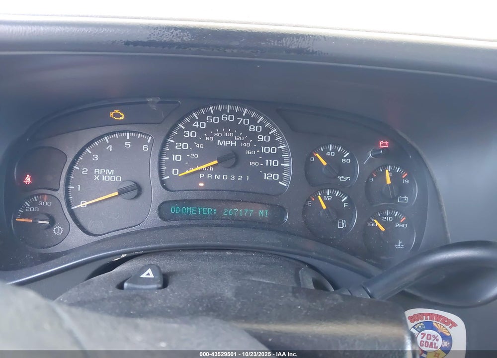 2007 CHEVROLET SILVERADO 2500HD CLASSIC LT1 VIN: 1GCHC29U17E103355