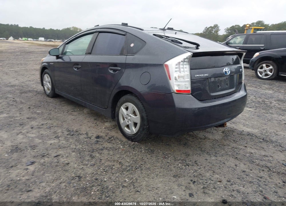 2011 TOYOTA PRIUS THREE VIN: JTDKN3DU9B0299693