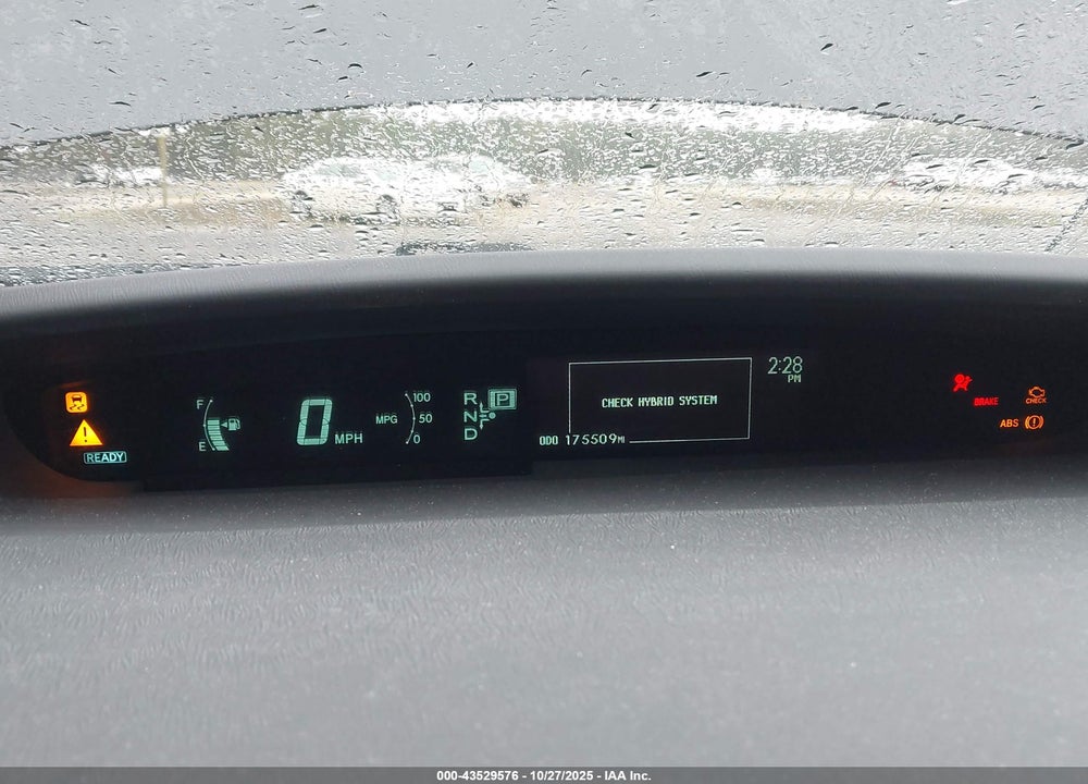 2011 TOYOTA PRIUS THREE VIN: JTDKN3DU9B0299693