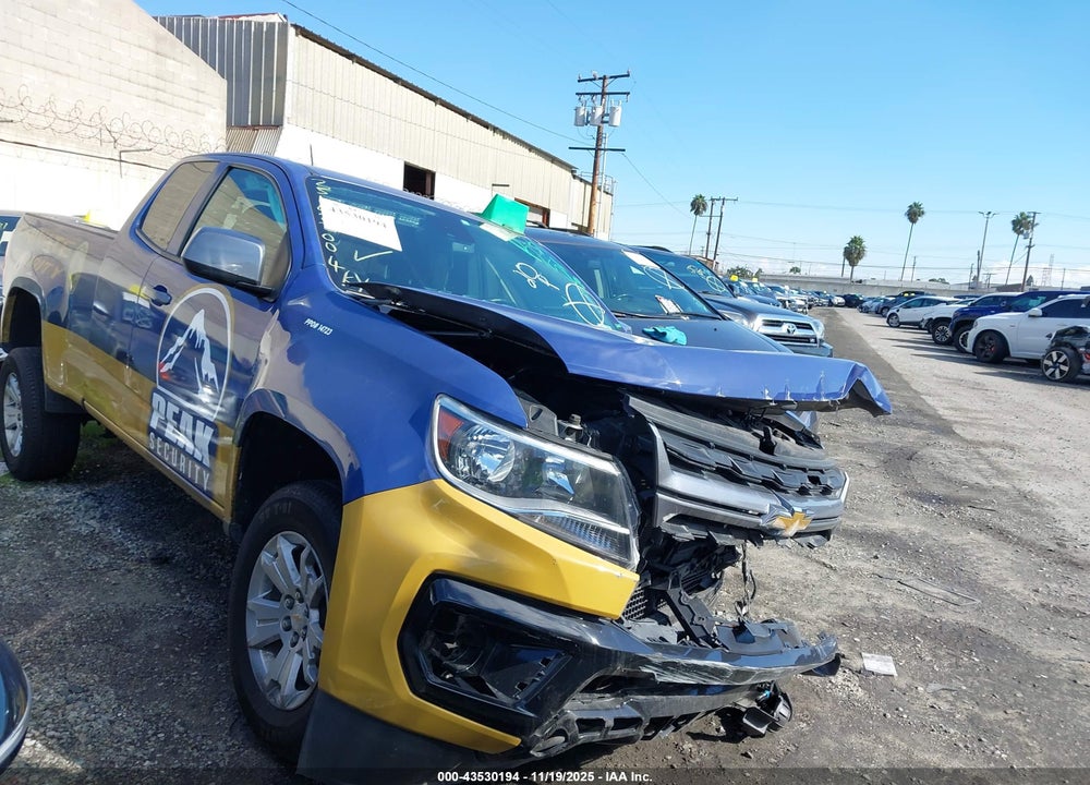 2021 CHEVROLET COLORADO 2WD LONG BOX LT VIN: 1GCHSCEA0M1273889