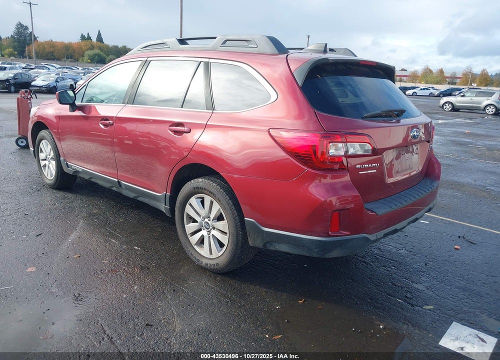 2017 SUBARU OUTBACK 2.5I PREMIUM VIN: 4S4BSACC6H3387853