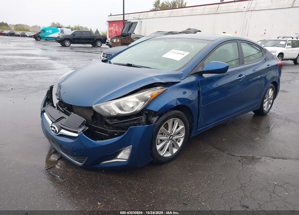 2014 HYUNDAI ELANTRA SE VIN: KMHDH4AEXEU033899
