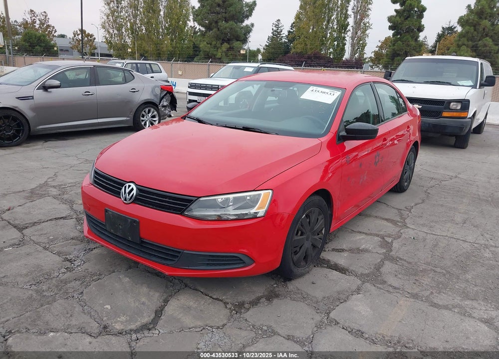 2012 VOLKSWAGEN JETTA 2.0L S VIN: 3VW2K7AJ2CM382498