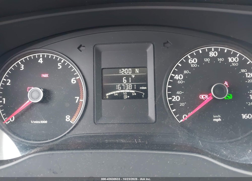 2012 VOLKSWAGEN JETTA 2.0L S VIN: 3VW2K7AJ2CM382498