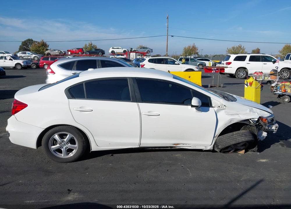 2012 HONDA CIVIC VIN: 19XFB5F52CE003093