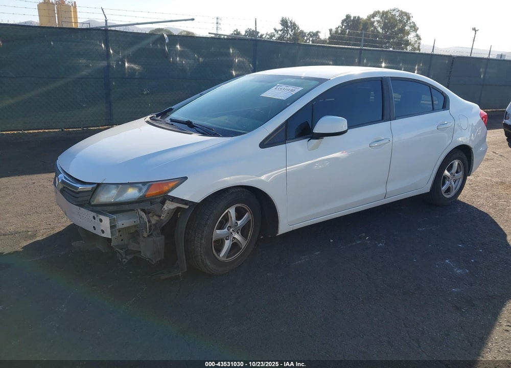2012 HONDA CIVIC VIN: 19XFB5F52CE003093