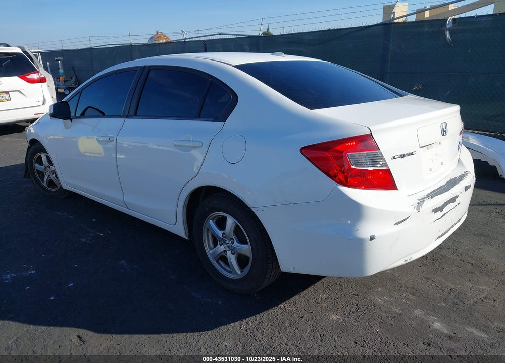 2012 HONDA CIVIC VIN: 19XFB5F52CE003093