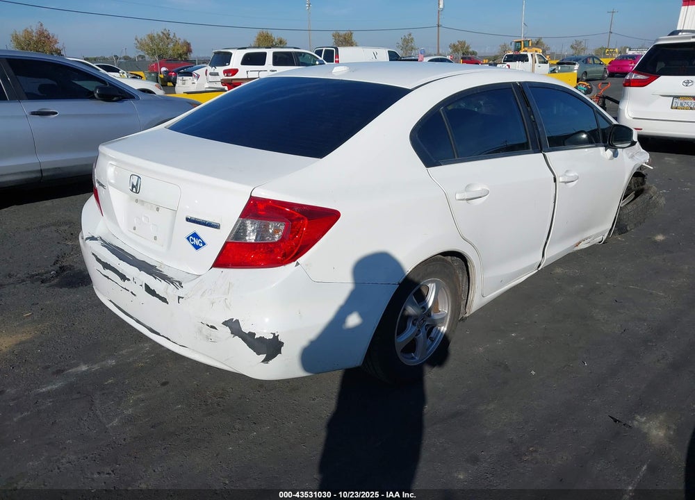 2012 HONDA CIVIC VIN: 19XFB5F52CE003093