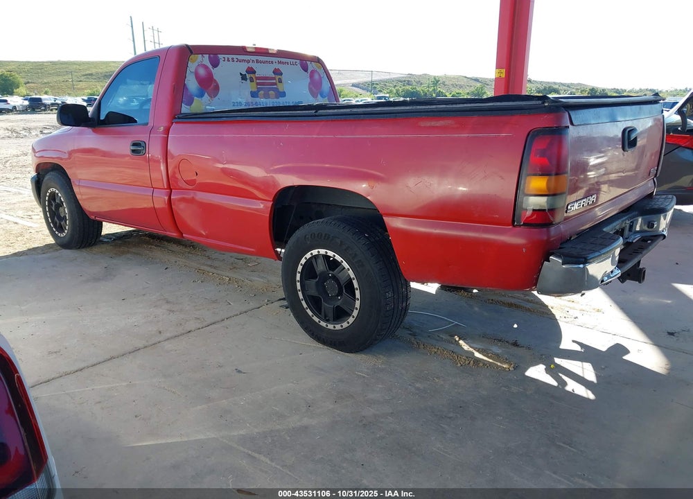 2005 GMC SIERRA 1500 WORK TRUCK VIN: 1GTEC14X15Z249887
