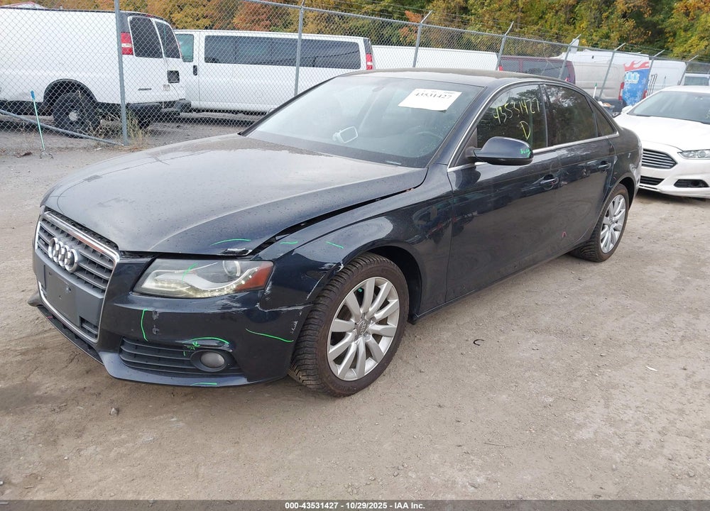 2012 AUDI A4 2.0T PREMIUM VIN: WAUBFAFL5CN019565