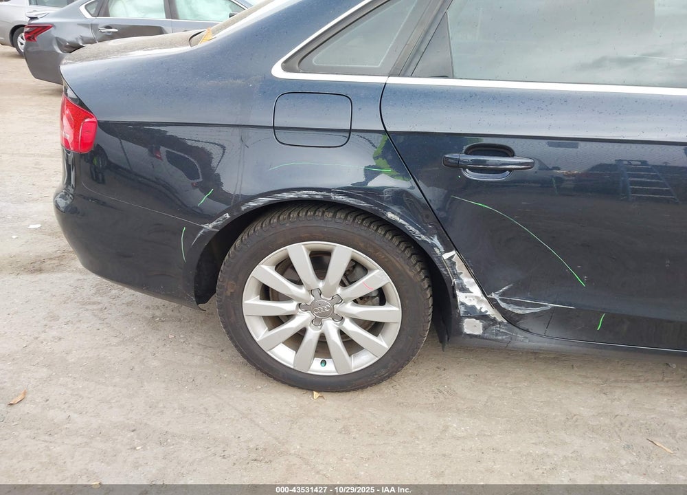 2012 AUDI A4 2.0T PREMIUM VIN: WAUBFAFL5CN019565