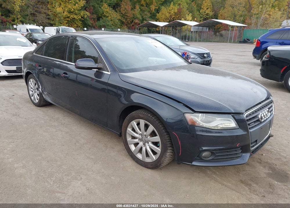 2012 AUDI A4 2.0T PREMIUM VIN: WAUBFAFL5CN019565