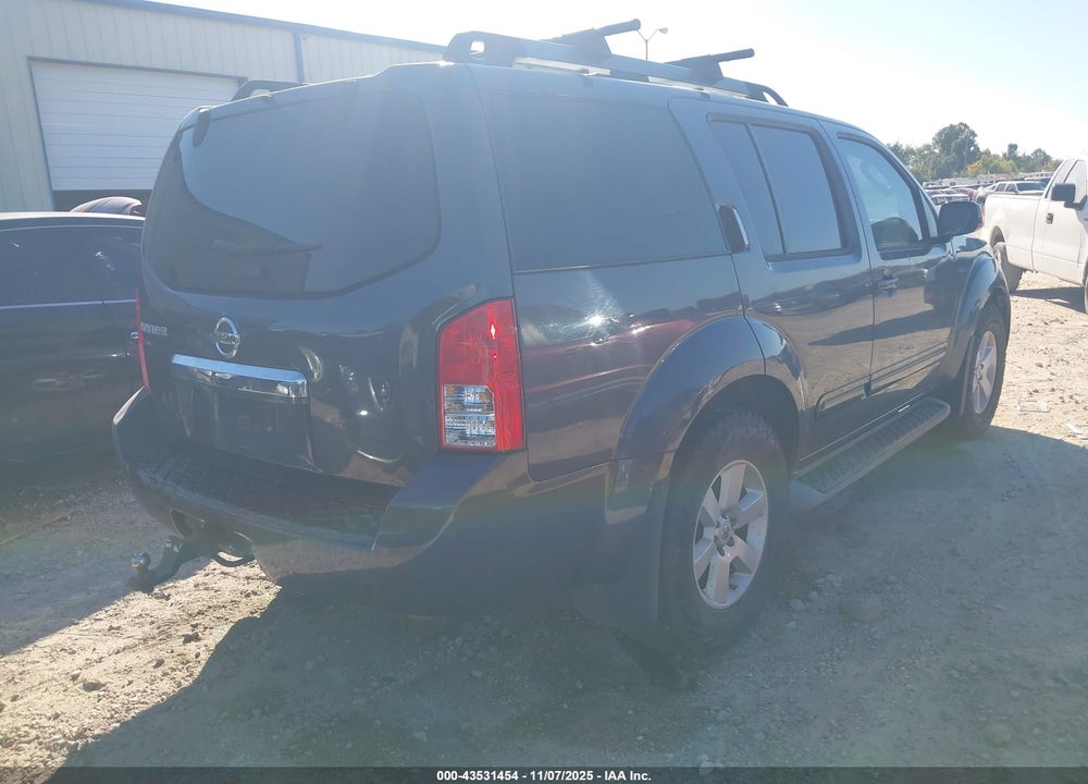 2011 NISSAN PATHFINDER SV VIN: 5N1AR1NN5BC617539