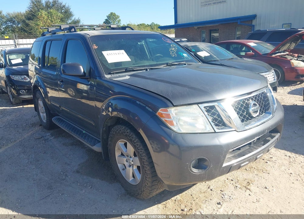 2011 NISSAN PATHFINDER SV VIN: 5N1AR1NN5BC617539
