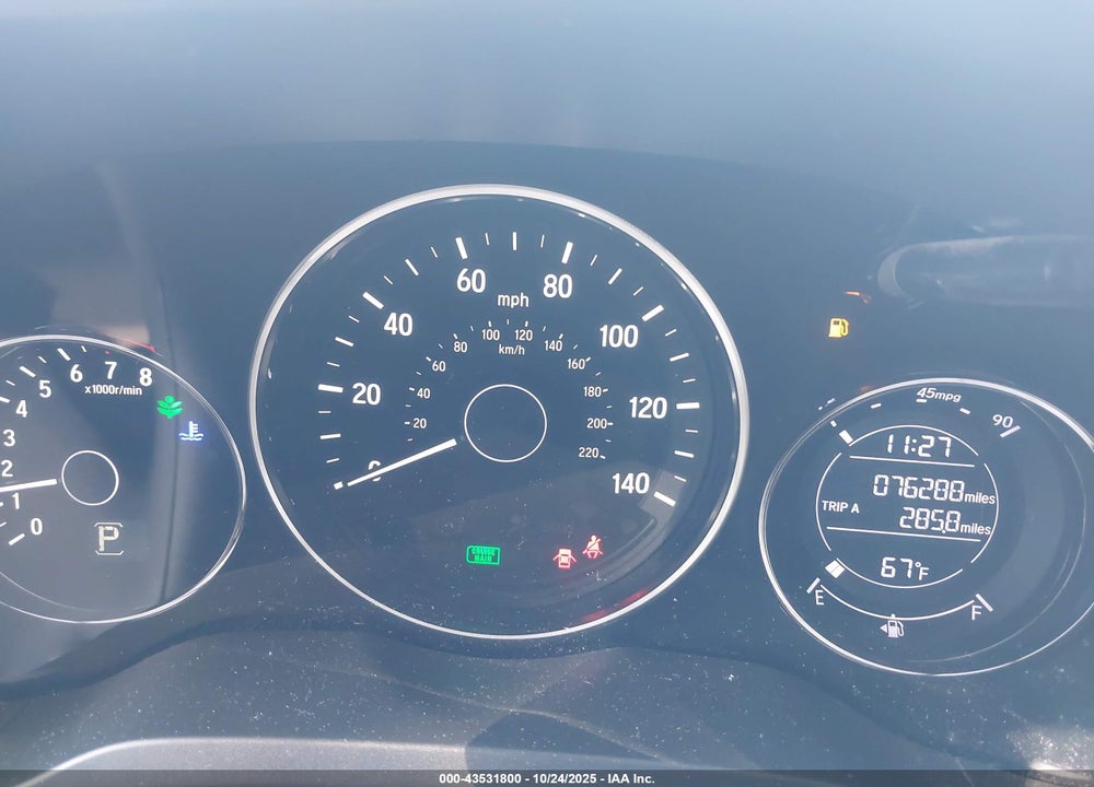 2018 HONDA HR-V VIN: 3CZRU5H59JM709642