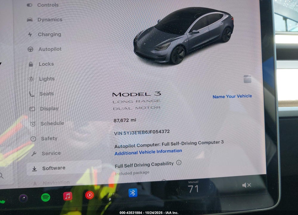 2018 TESLA MODEL 3 VIN: 5YJ3E1EB6JF054372