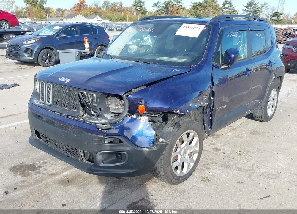 2016 JEEP RENEGADE LATITUDE VIN: ZACCJBBT5GPC69693