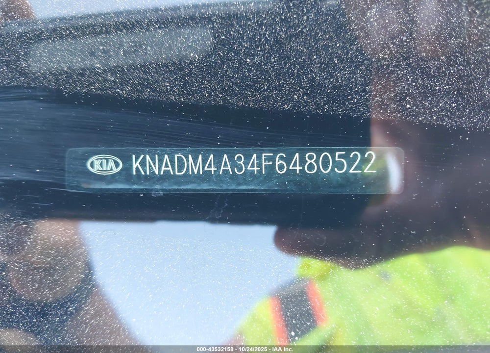 2015 KIA RIO LX VIN: KNADM4A34F6480522