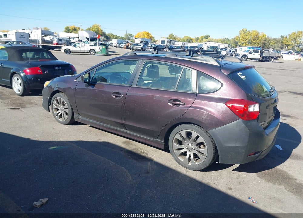 2013 SUBARU IMPREZA 2.0I SPORT LIMITED VIN: JF1GPAS62DH825567