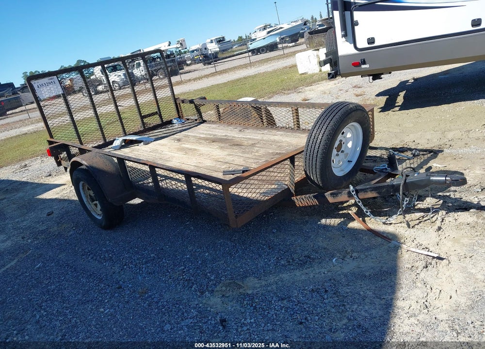 2004 BASS UTILITY TRAILER 6.6X VIN: 1B9UA10124H440178