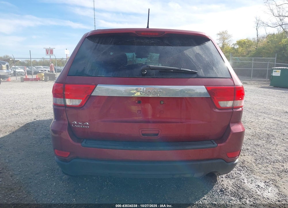 2012 JEEP GRAND CHEROKEE VIN: 1C4RJFAG8CC149701