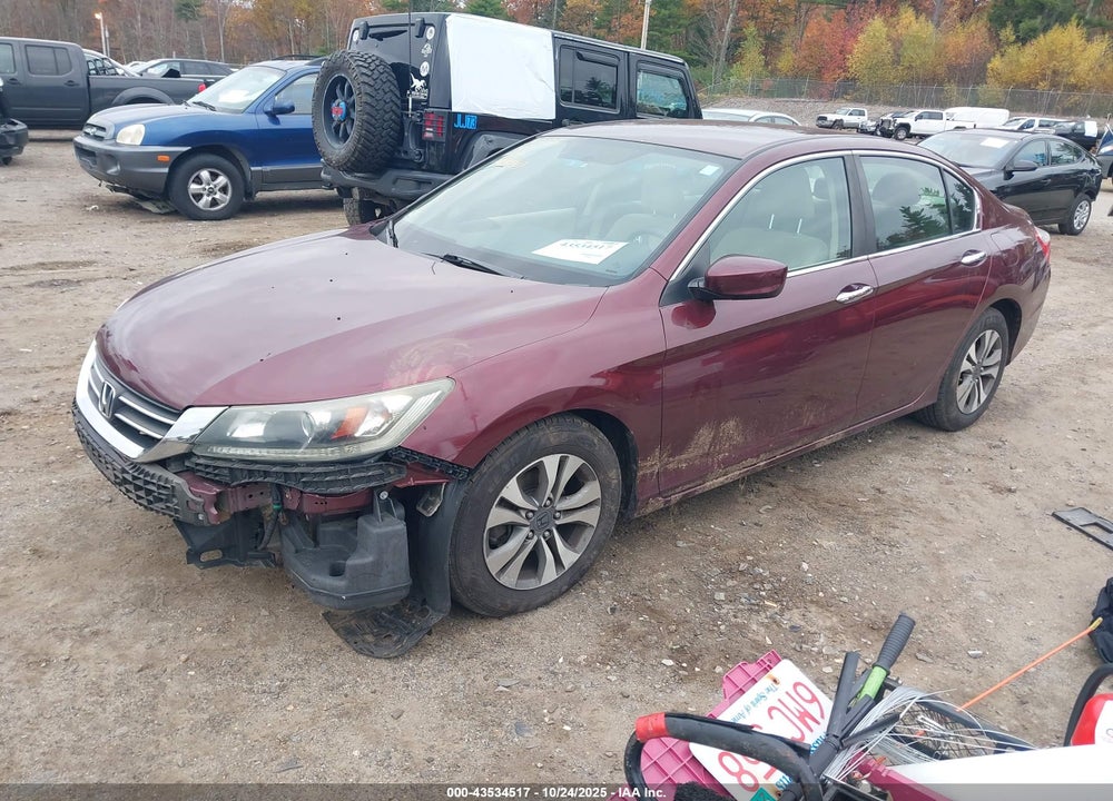 2013 HONDA ACCORD LX VIN: 1HGCR2F30DA048499