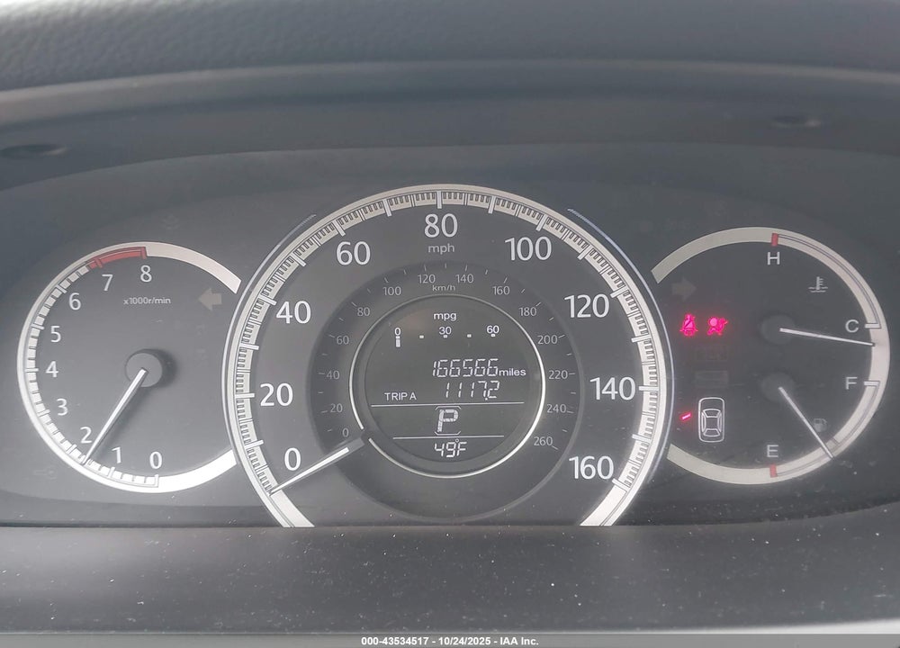 2013 HONDA ACCORD LX VIN: 1HGCR2F30DA048499