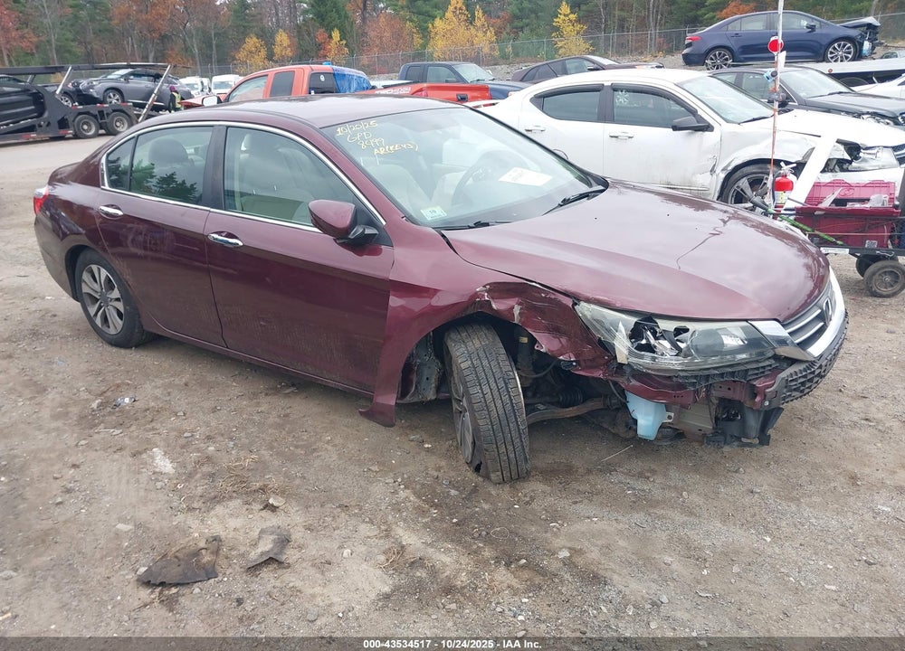 2013 HONDA ACCORD LX VIN: 1HGCR2F30DA048499