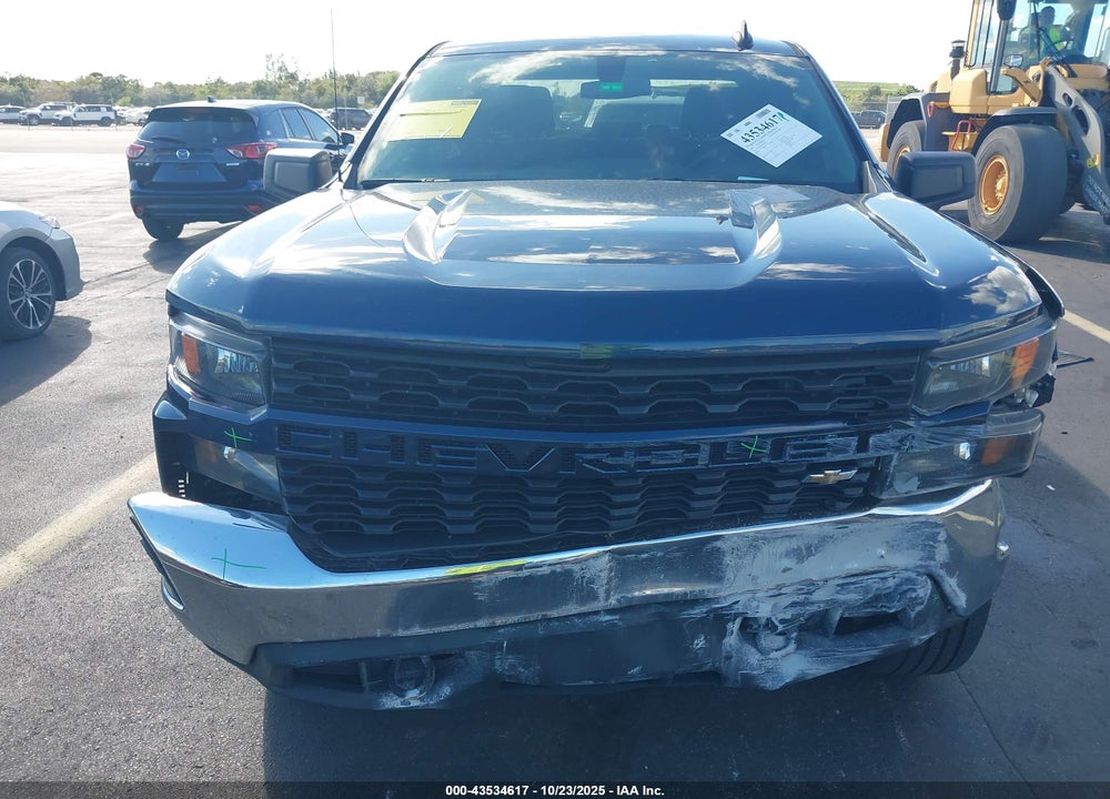 2021 CHEVROLET SILVERADO 1500 2WD SHORT BED CUSTOM VIN: 1GCPWBEK2MZ401375