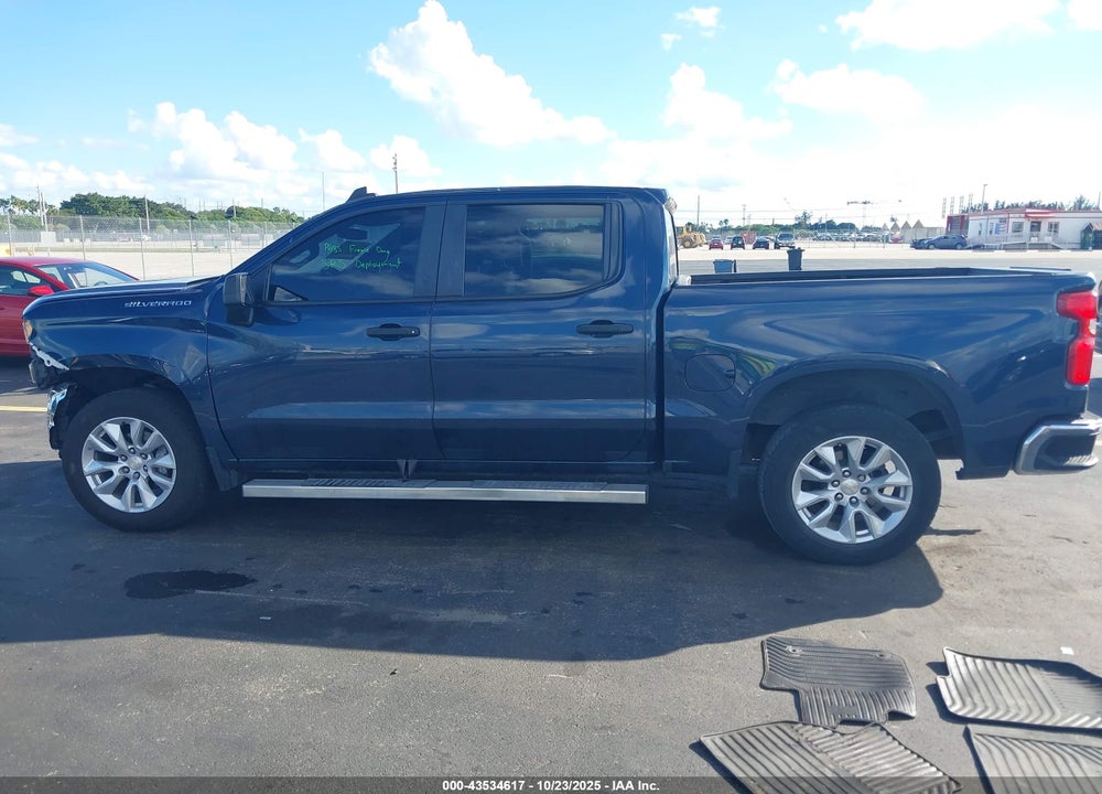 2021 CHEVROLET SILVERADO 1500 2WD SHORT BED CUSTOM VIN: 1GCPWBEK2MZ401375