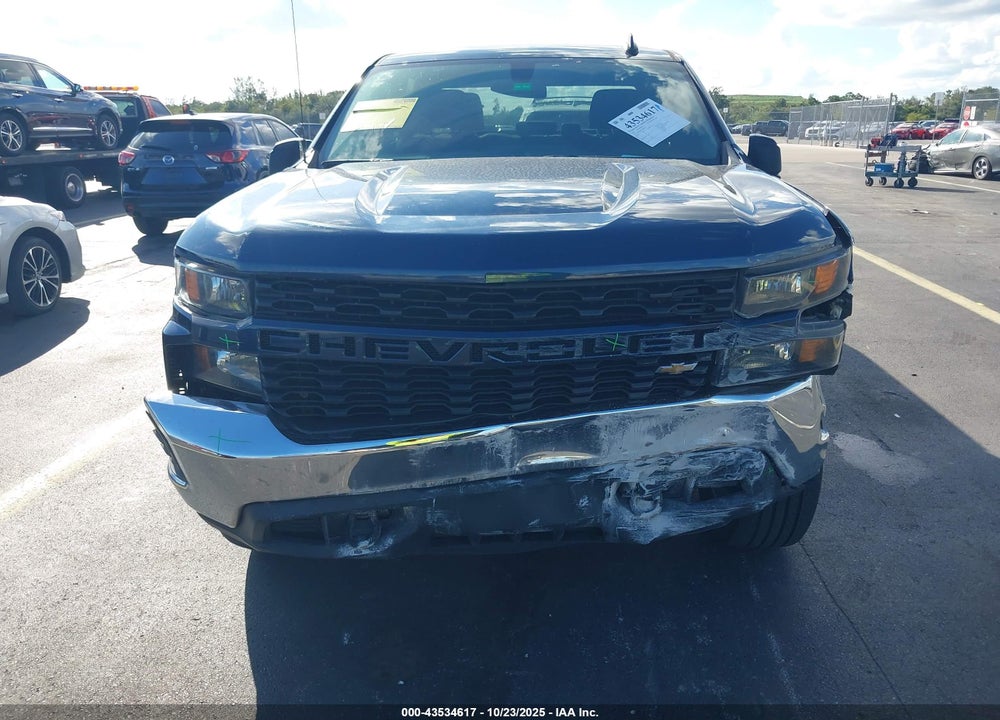 2021 CHEVROLET SILVERADO 1500 2WD SHORT BED CUSTOM VIN: 1GCPWBEK2MZ401375