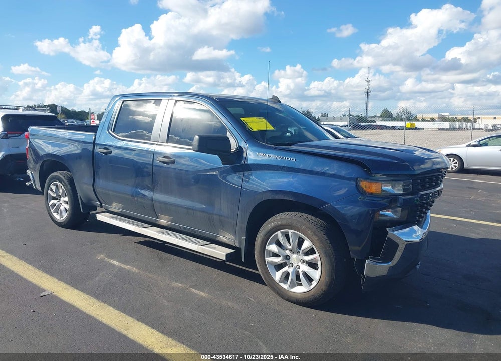 2021 CHEVROLET SILVERADO 1500 2WD SHORT BED CUSTOM VIN: 1GCPWBEK2MZ401375
