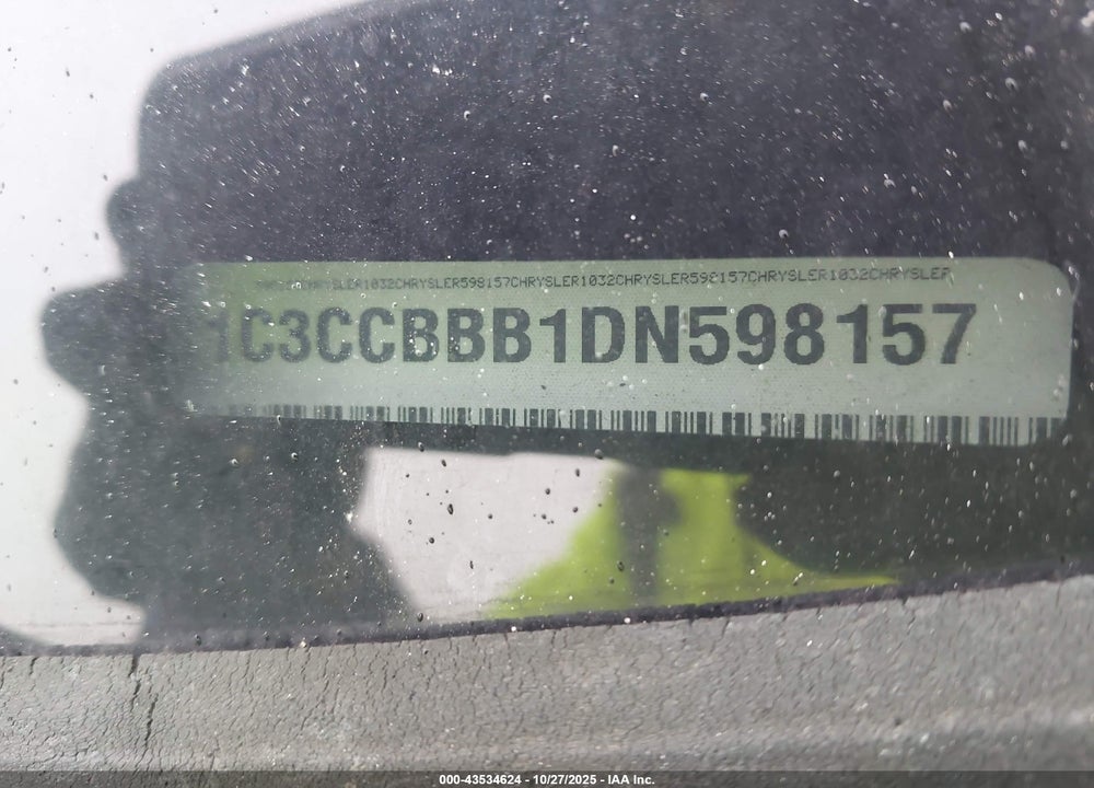 2013 CHRYSLER 200 VIN: 1C3CCBBB1DN598157